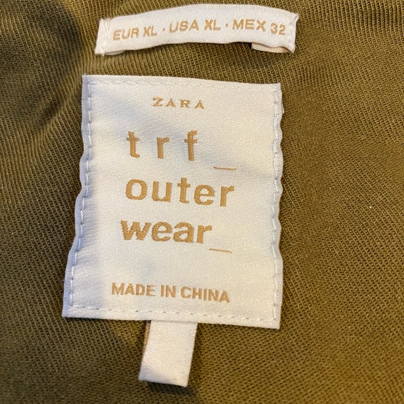 Zara Jacket/Shirt Patches Cotton/Lyocell Ladies XL - Picture 3 of 14